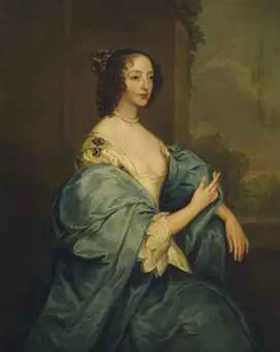Portrait of Queen Henrietta Maria as St Catherine Anthony van Dyck